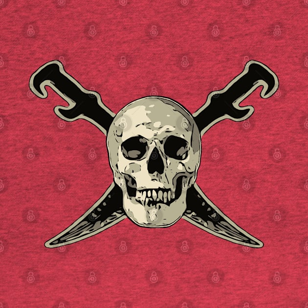 Pirate Skull with Swords by VelvetRoom